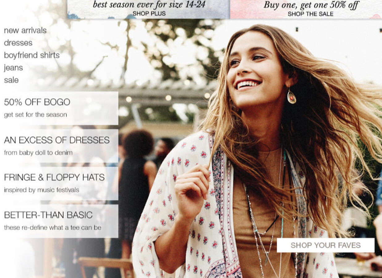 Maurices Landing Page